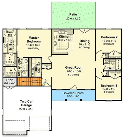 Easy To Build Split Bedroom Plan 5108mm Architectural Designs