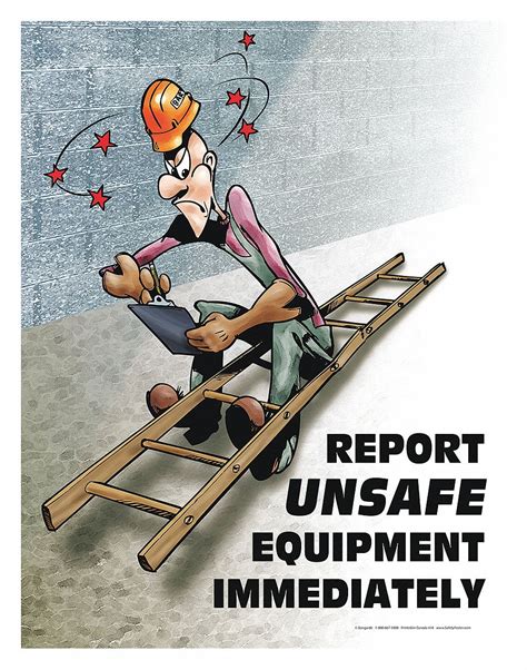 Safetypostercom Safety Poster Safety Banner Legend Report Unsafe