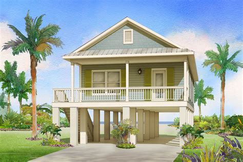 18 Beach House On Stilts Plans
