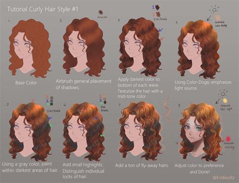 By Endlessrz For Etoivo How To Draw Hair Digital Art Tutorial