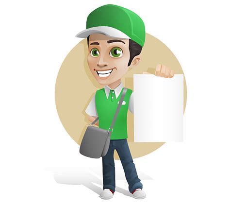 Delivery Boy Vector Character Vector Characters