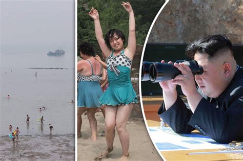 Starving North Koreans Frolic On Fake Beach In Eerie Holiday Pictures
