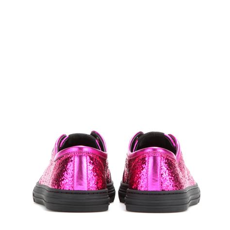 Gucci Glitter Sneakers In Pink Lyst