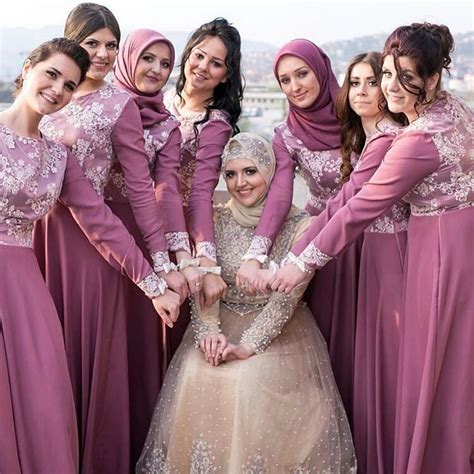 Congratulations Sister Almabogilovic Mashaallah You And Your Bridesmaids Look Bridal Hijab