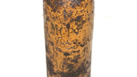 Excellent Condition Ww1 75mm French He Shell Original Paint Mjl