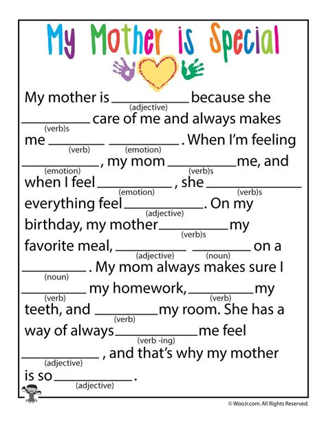 Mad Libs For Kids Printable