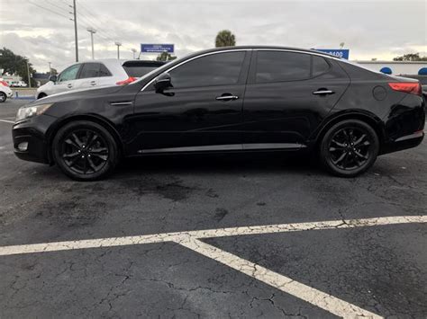 Kia Optima 2013 All Black Exterior Runs Great For Sale In Orlando