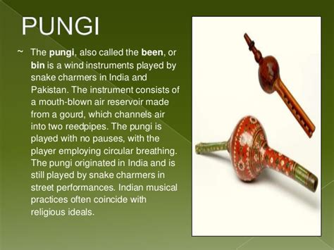 In various parts of the country, different musical instruments are used. Indian Musical Instruments