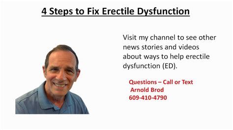 Steps To Fix Erectile Dysfunction Youtube