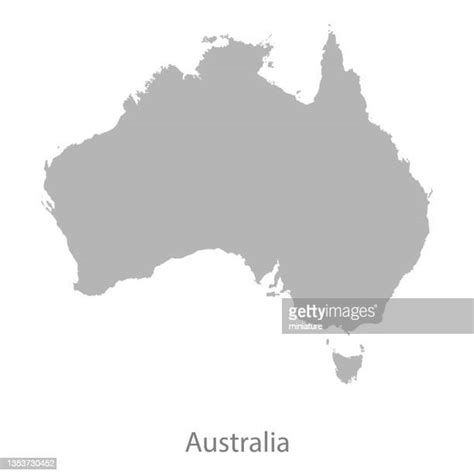 Illustrated Map Of Australia Photos And Premium High Res Pictures