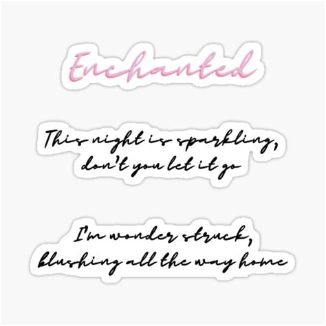 Ts Enchanted Sticker By Cmbonde31 Redbubble