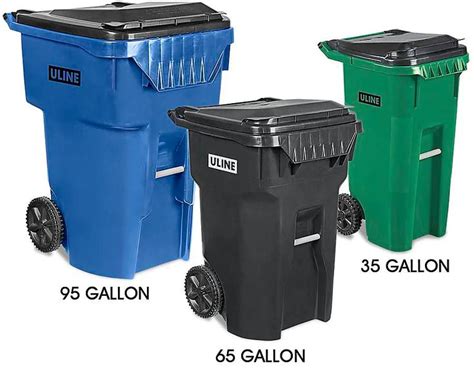 Uline Trash Can With Wheels In Stock Uline Trash Can Trash Cans Trash