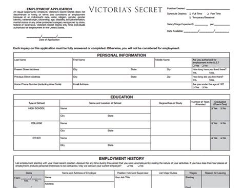 Is victoriassecret.com down for you right now? Victoria's Secret Application PDF Print Out