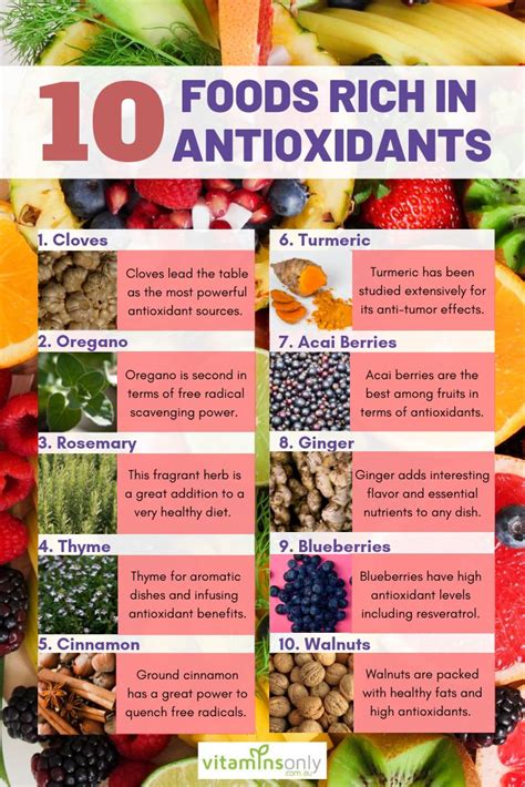 10 great sources of antioxidants health food nutrition anti oxidant foods