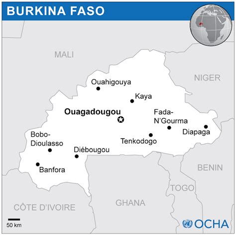 Geography Blog Map Of Burkina Faso