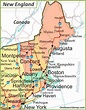 Map Of New England (United States) - Ontheworldmap.com