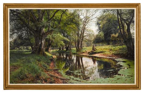 Peder Mork Monsted A Woodland Stream On A Summer Day 1907 Mutualart
