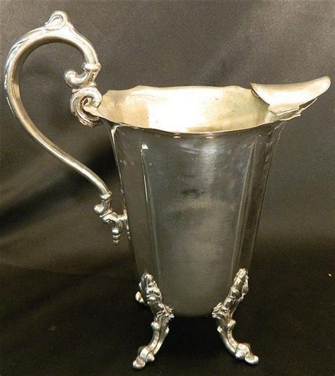 Silver Plated Water Jug Cm Tall Jugs Ewers Silver Plate