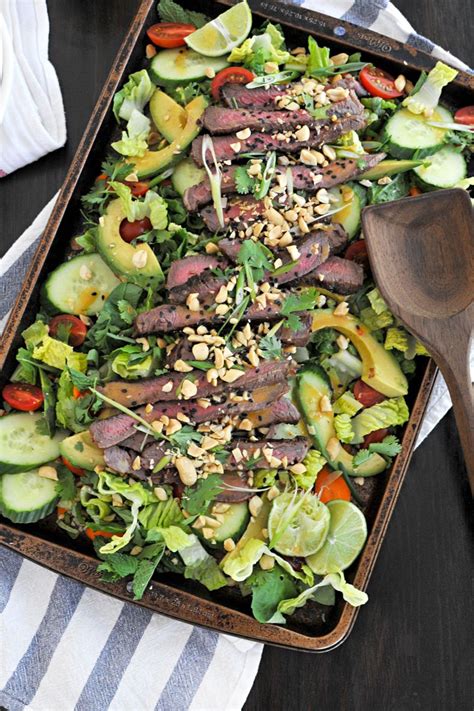 Atkins welcomes you to try our delicious asian beef salad with sesame seeds recipe for a low carb lifestyle. Grilled Thai Beef Salad with Sesame-Lime Vinaigrette + a ...