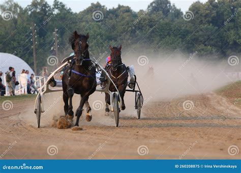 Horses And Riders Running At Horse Races Editorial Image Image Of