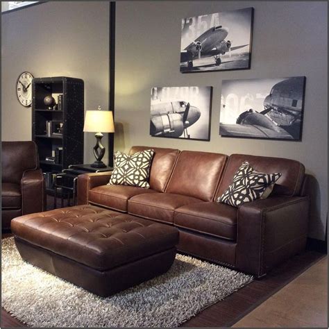 Cozy Living Room Ideas With Brown Sofa And Grey Walls