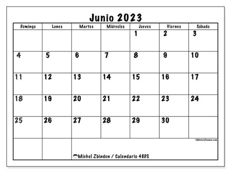 Calendario Junio De 2023 Para Imprimir “771ds” Michel Zbinden Mx