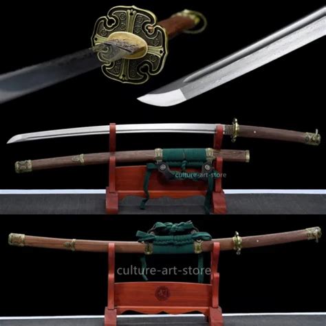 Battle Ready Damascus Folded Steel Tachi Japanese Samurai Sword Katana
