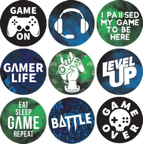Video Game Birthday Party Favor Stickers 180 Labels