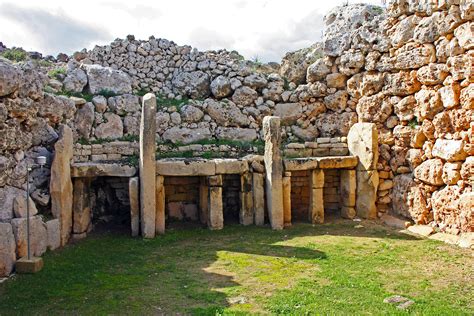 Megalithic Temple Of Malta Ggantija On The Island Of Gozo Source Wikimedia [3871x2581] R