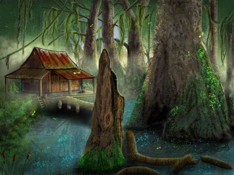 Jude mequet and mitch mequet provide swamp tours and airboat tours in the atchafalaya basin. Cabin in the swamps | Artwork by Jeannine McMullen ...