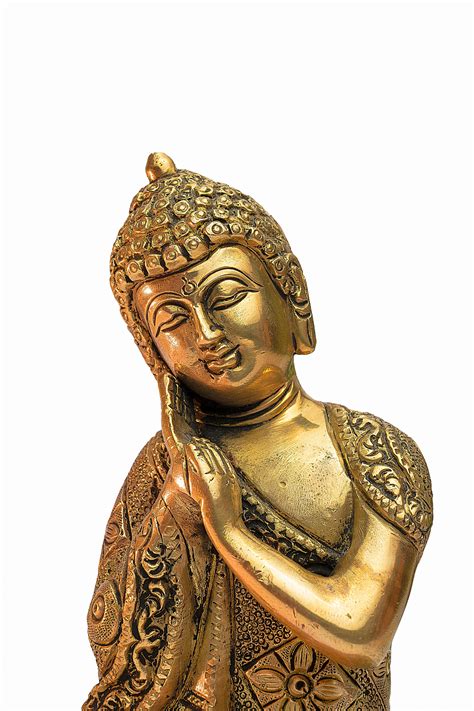 Thinking Buddha Statue 6.5 inches Gautam Buddha Statue | Etsy