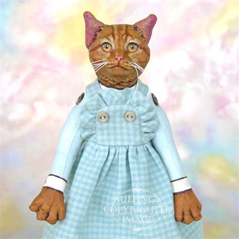 Original Cat Art Doll Tabby And White Maine Coon Betsy By Max Bailey Ph