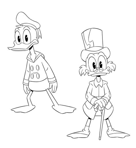 Character Designs De Ducktales Do Estúdio Disney Por Jeremiah Alcorn