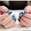 Acquista 24 Pz / Set Francese 3D Matrimonio Unghie Finte Nail Art ...