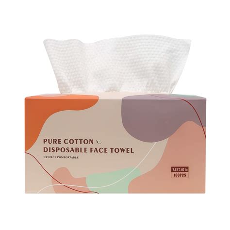 buy mododou 100 counts per box facial towels disposable face towels for drying face wipes cotton