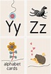 Y – Z Alphabet Printables | Alphabet flashcards, Alphabet wall cards ...