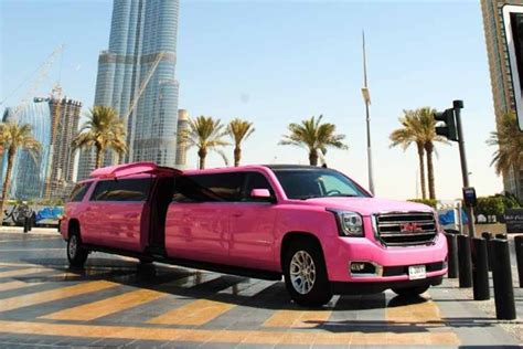 Luxury Limo Dubai Pink Panther Gmc Limo Ride Dubai Jtr Holidays