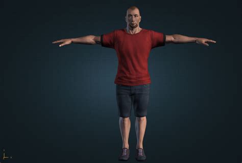 3d model man t pose low poly character 34 vr ar low poly cgtrader hot sex picture