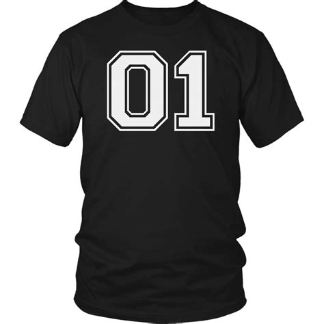 Mens Vintage Sports Jersey Number 01 T Shirt For Fan Or Player 01