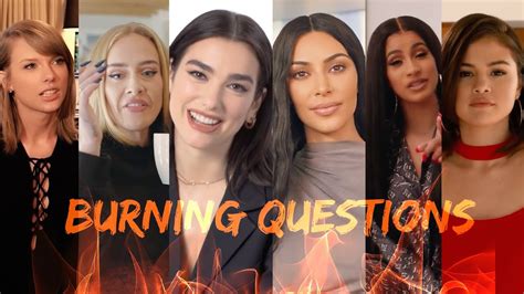 Best Of Celebrities Answer Burning Questions Youtube