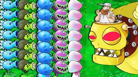 Plants Vs Zombies Hack 999 Gatling Pea Vs Winter Melon Vs 999 Zombies