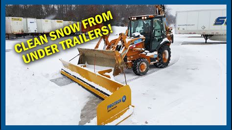 Snow Plow For Under Trailers Pro Tech Low Profile Angle Sno Pusher