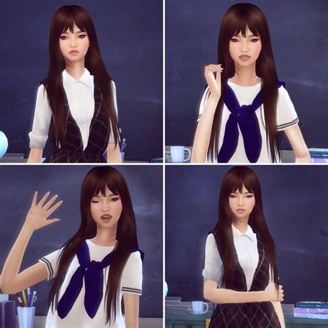 Moon Galaxy Sims The Sims 4 Korean Girl