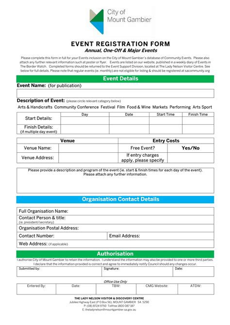 Free 32 Sample Event Registration Forms In Pdf Ms Word Excel