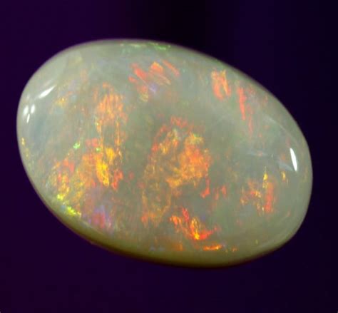 14ct Semi Black Opal Australian Opal Board Black Opal Lightning