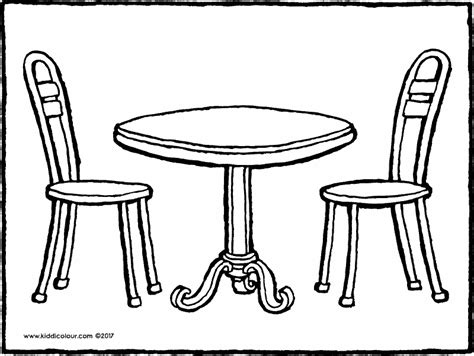 Table And Chair Drawing At Getdrawings Free Download