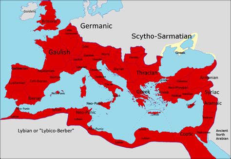 Provincial Languages Of The Roman Empire In 150 Maps On The Web