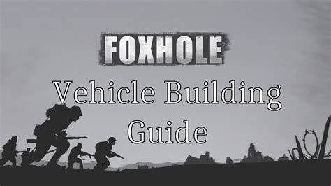 Foxhole's goal is to make players truly feel like they are working together to direct the outcome of an in foxhole, hundreds of players coordinate in large scale operations over the course of days and. Foxhole - Building Vehicles Guide OUTDATED - YouTube