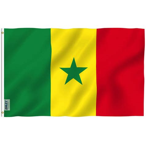 Fly Breeze Senegal 3x5 Foot Anley Flags