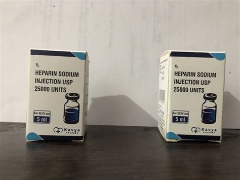 Heparin Injection 25000 Iu5 Ml And 5000 Iu5 Ml Vial Manufacturer